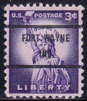 Precancel - Fort Wayne, IN PSS 1035-71 - Bureau Issue