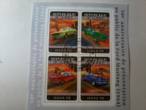 GUINEE GUINEA SHEET USED FORD MUSTANG CARS