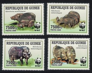 Guinea WWF Giant Forest Hog 4v 2009 MNH MI#6714-6717