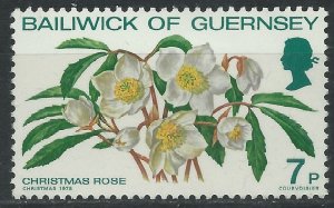 Guernsey 1978 - 7p Christmas Rose - SG174 unused