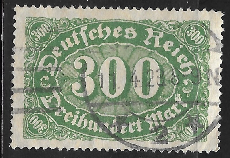 Germany #158 300m Numeral of Value