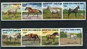 Comoros Scptt 579-86 MNH! Horses!