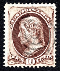 US 1870 10¢ Jefferson stamp #150 used  CV $32.50