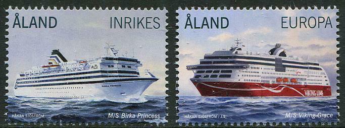 HERRICKSTAMP NEW ISSUES ALAND Passenger Ferries 2014 Stamps