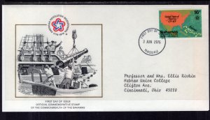 Bahamas 392 US Bicentennial Typed FDC