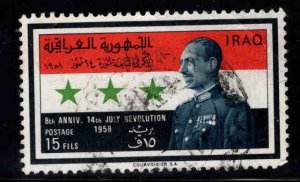 IRAQ Scott 413 Used President Arif and Flag stamp