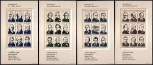 SC#2216-19 22¢ Ameripex 86' Miniature Sheets (1986) MNH