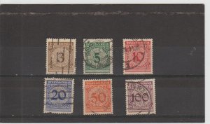 Germany  Scott#  323-328  Used  (1923 Numeral)