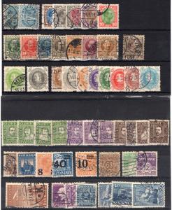 DENMARK USED STAMP SELECTION WITH HIGH CATALOGUE VALUE