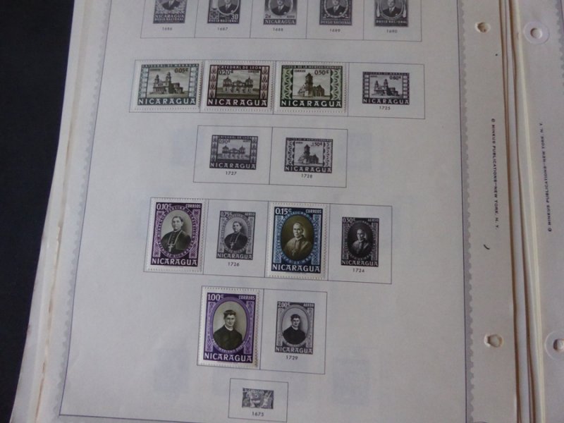 Nicaragua 1862-1974 Stamp Collection on Album Pages​