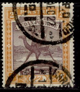 SUDAN EDVII SG26, 2p purple & orange-yellow, USED. Cat £14.