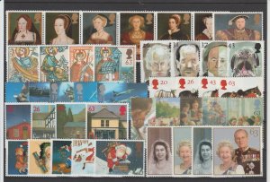 Great Britain 1997 Commemorative Stamp Year Set QE2 VF MNH