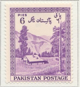 1954 PAKISTAN 6d MH* Stamp A4P9F39358-