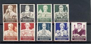 Germany, B59-67,Various Designs Semi-Postal Singles,**H**