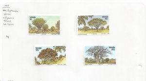 VENDA - 1982 - Indigenous Trees - Perf 4v Set - Mint Light Hinged