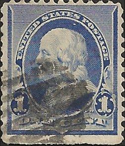 # 219 DULL BLUE USED BEN FRANKLIN SCV-0.75