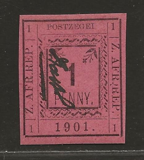 TRANSVAAL SC# 180 (SG#6c)   'POSTZEGEI'   VF/MOG