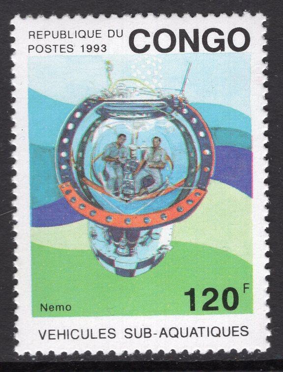 Congo People's Republic 1023 Submarine MNH VF