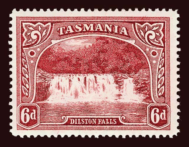 TASMANIA Scott #93 (SG 29) 1889 Dilston Falls unused HR