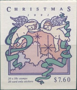 Australia booklet 1991 SG1309 38c Christmas MNH