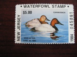 1984 Sc1 &1A N.J. State Duck Canvasbacks MNH Cv85.00