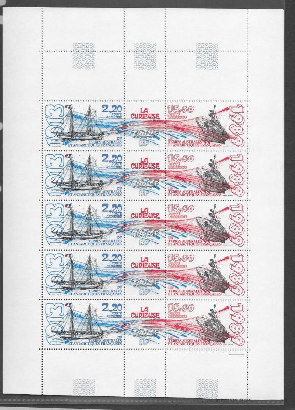 Antarctica FSAT C55, C105a and more MNH sheets, see desc. CV$375.75