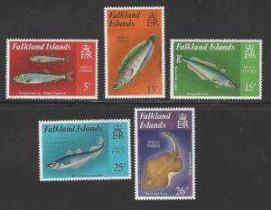 Falkland Islands #334-338 MNH Full Set of 5 Fish