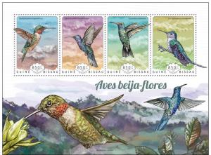 GUINEA BISSAU 2014 SHEET gb14715a BIRDS HUMMINGBIRDS MOUCHES