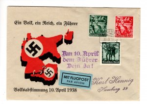 Germany Anschluss Vote Day Map Showing Austria Connected Klagenfurt Cover H10