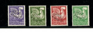 France #952-955 (F562) complete 1960 Gallic Cock issue, MNH, VF