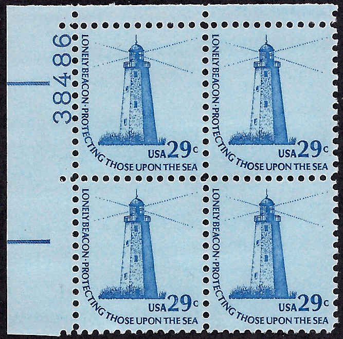 1605 Mint,OG,NH... Plate Block of 4... SCV $3.00... Shiny gum