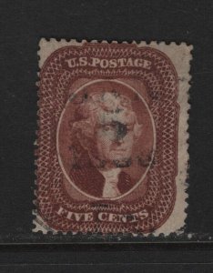 28 F-VF used neat light cancel with nice color cv $ 1050 ! see pic !