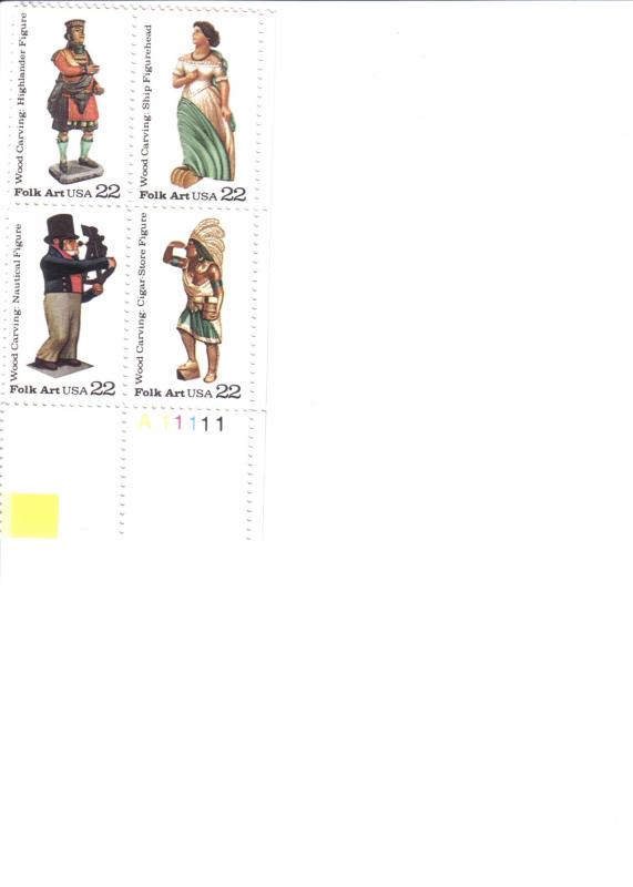 Scott US # 2240-43, MNH Plate block of 4