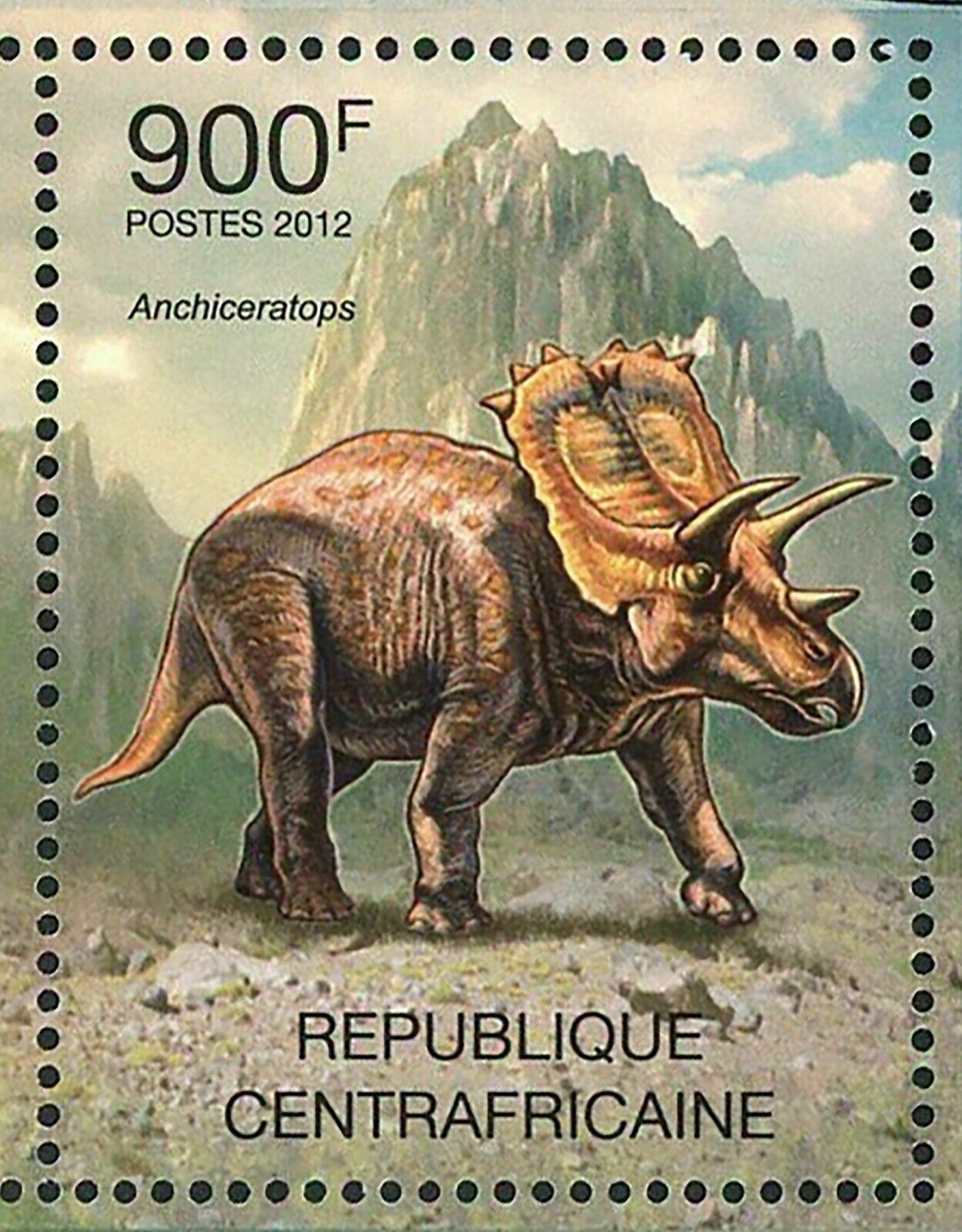 Dinosaurs Stamp Deinonychus Edmontonia Anchiceratops Allosaurus S/S MNH  #3652 | United States, General Issue Stamp / HipStamp, image size:1249x1600
