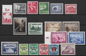 German Empire: Lot MNH Issues Third Reich