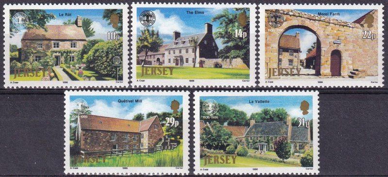 Jersey #399-403  MNH  CV $3.25 (S10303)