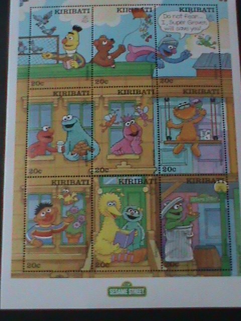 KIRIBATI-CARTOONS-FAMOUS TB SHOW-SESAME STREET- MNH SHEET VERY FINE-LAST ONE