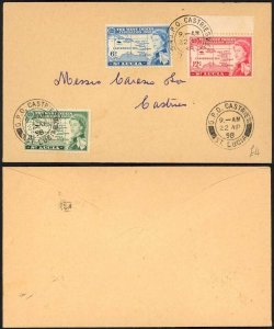 St Lucia 1958 Royal Visit Cover