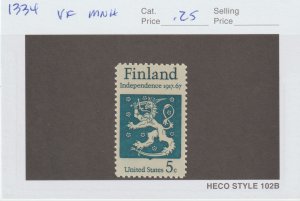 U.S.  Scott# 1334 1967 Finnish Independence VF MNH