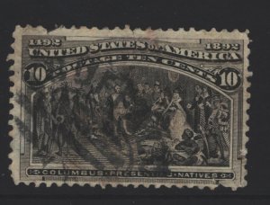 USA Sc#237 Used - faults