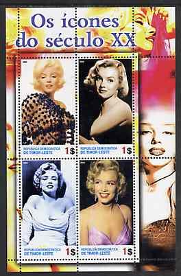 Timor 2004 Icons of the 20th Century - Marilyn Monroe #01...