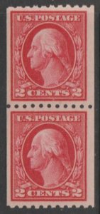U.S. Scott #442 Washington Stamps - Mint Pair