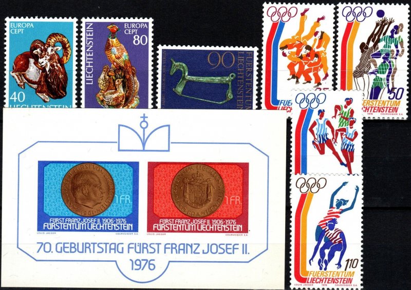 Liechtenstein #587-94 MNH CV $6.30 (X9422)