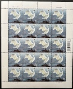 Estonia Estland Estonie 2007 Bird of the Year Swan sheetlet MNH