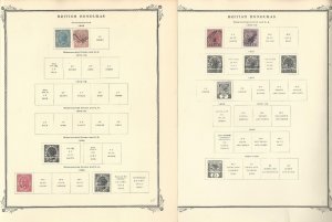 British Honduras Collection 1865-1949 on 7 Scott Specialty Pages