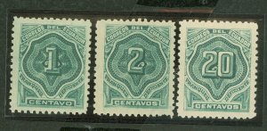 Ecuador #J1-2/5 Unused Single