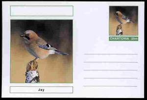 Chartonia (Fantasy) Birds - Jay postal stationery card un...