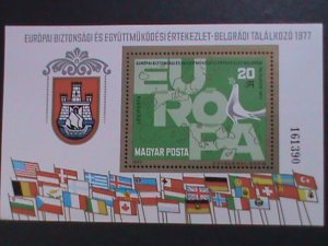 ​HUNGARY-1977 RARE SCOTT NOT LISTED EUROPA -LIMITED EDITION MNH S/S-VERY FINE