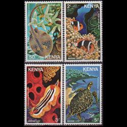 KENYA 1980 - Scott# 171-4 Marine Life Set of 4 NH