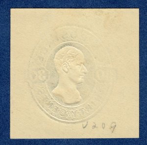 [sto657] 1874 Scott#U209 30c Envelope Cut Square Mint cv:$80